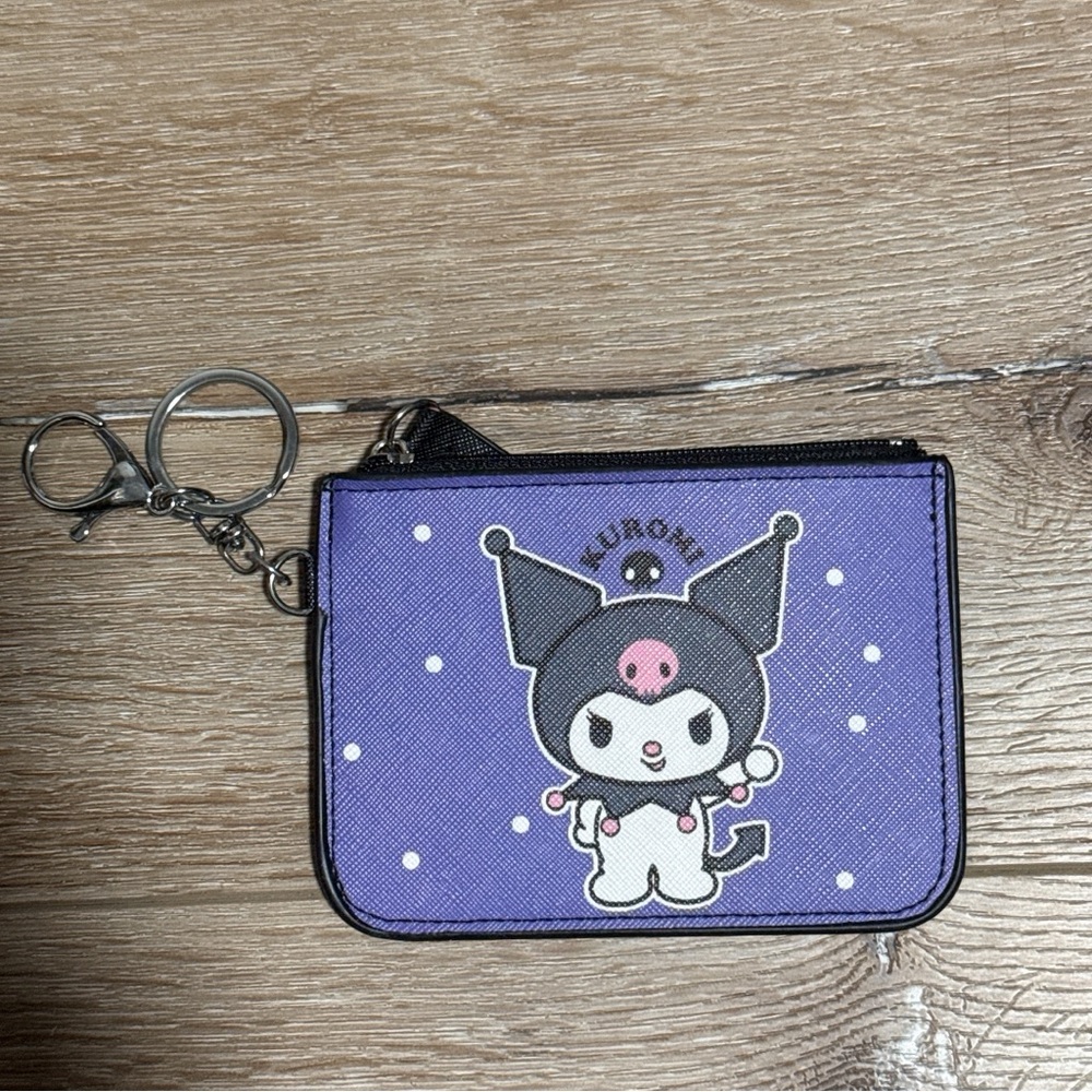 Kuromi purple coin bag